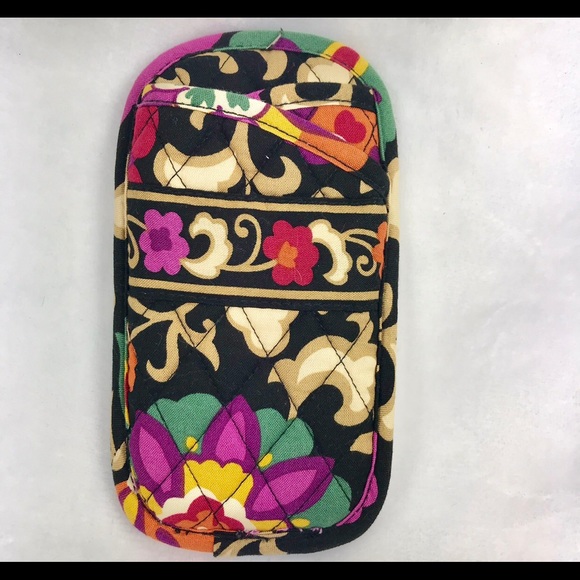 Vera Bradley two pocket soft glasses case - Picture 2 of 7